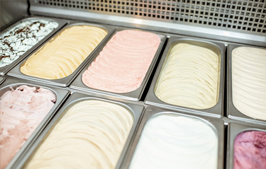 アイスクリームの冷凍配送も可能